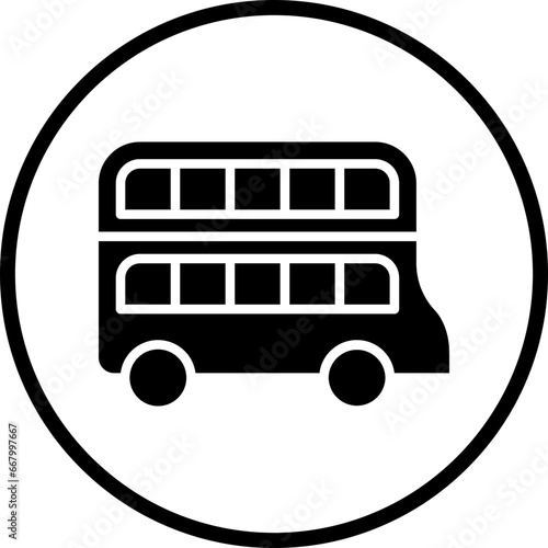 Vector Design Double Decker Icon Style