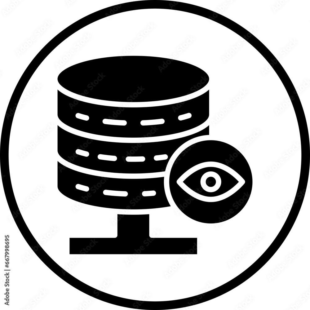 Vector Design Database Vision Icon Style Vector Design Database Vision Icon Style