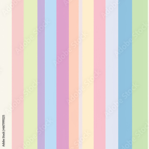 Pastel Rainbow Stripes Serene Seamless Pattern for Wallpaper, Fabric