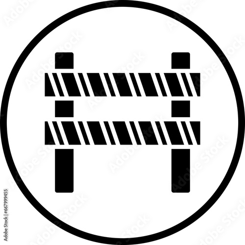 Vector Design Road Obstruction Icon Style