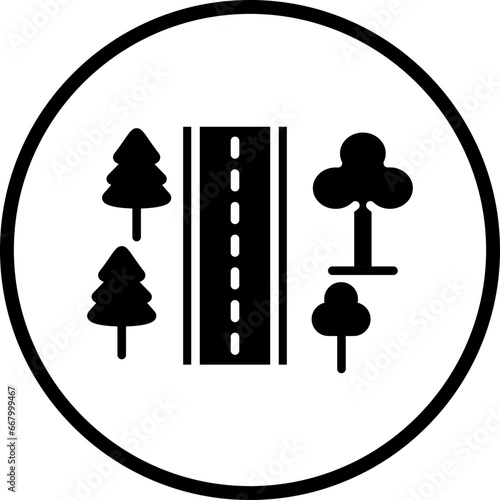 Vector Design Roadside Icon Style