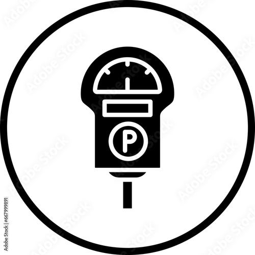 Vector Design Parking Meter Icon Style