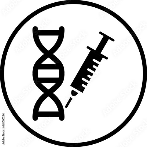 Vector Design Genetic Engineering Icon Style