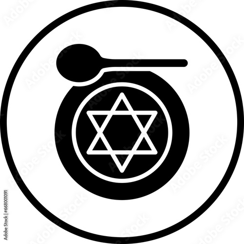 Vector Design Kosher Icon Style