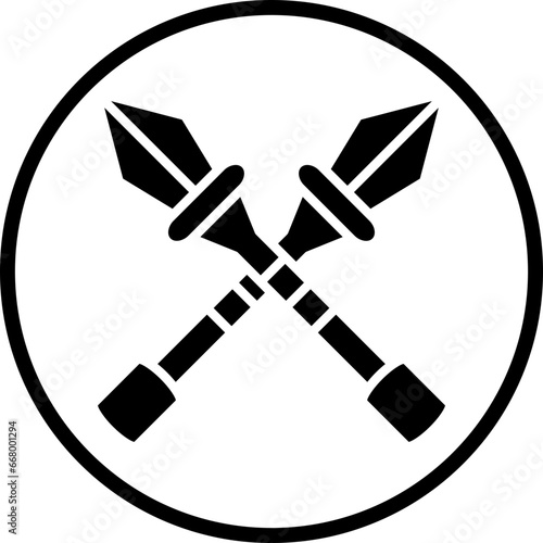Vector Design Spear Icon Style