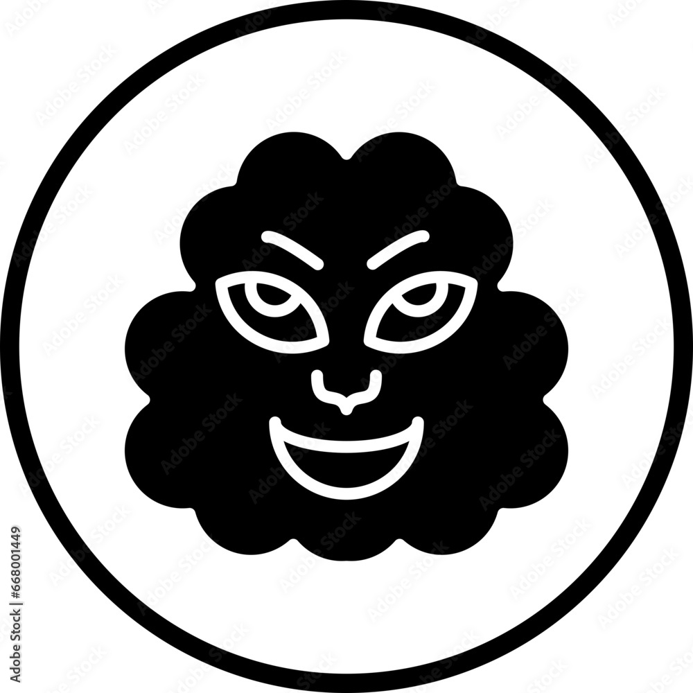 Fototapeta premium Vector Design Wind Face Icon Style