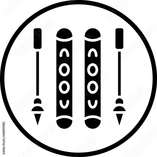 Vector Design Skis Icon Style