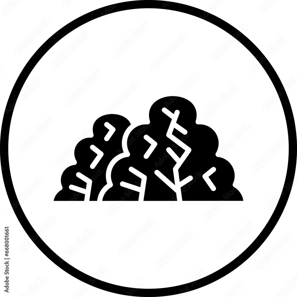 Vector Design Bush Icon Style Vector Design Bush Icon Style