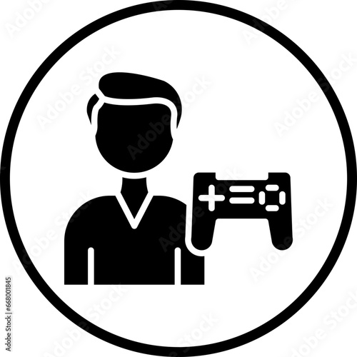 Vector Design Gamer Icon Style