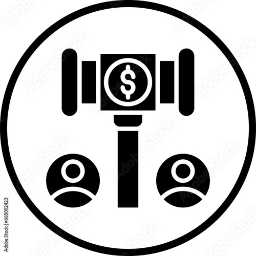 Vector Design Public Auction Icon Style