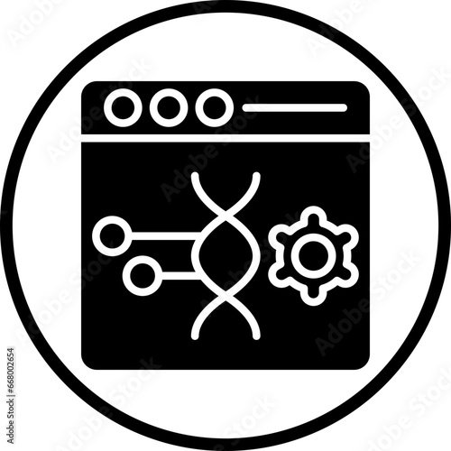 Vector Design Genetic Engineering Icon Style