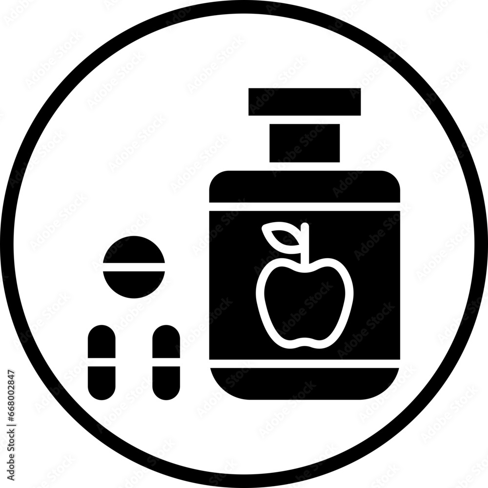 Vector Design Dietary Food Supplements Icon Style Vector Design Dietary Food Supplements Icon Style