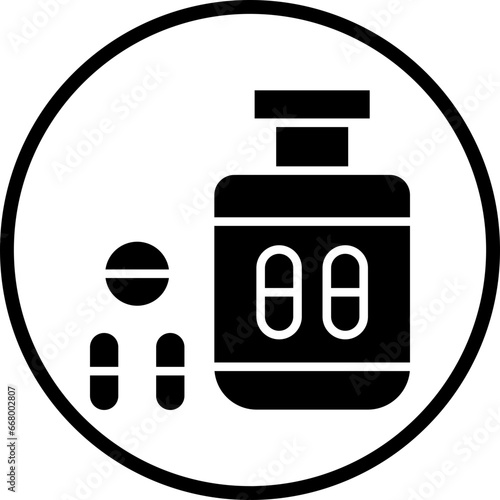 Vector Design Antidepressant Icon Style