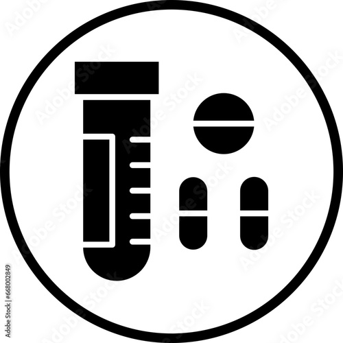 Vector Design Drug Test Icon Style