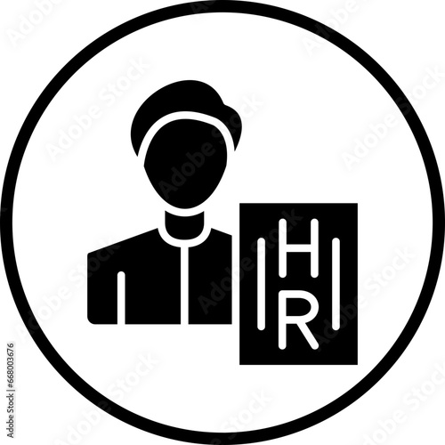 Vector Design Hiring Manager Icon Style