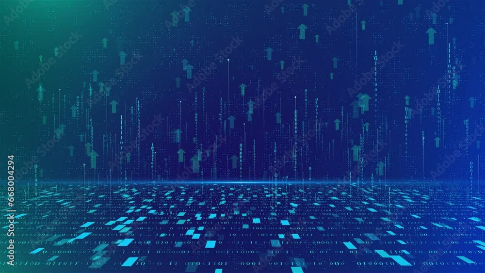 4K Deep learning science technology background. Network ai deep Machine ...