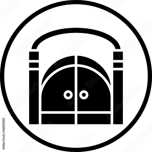 Cementery Gate Icon Style