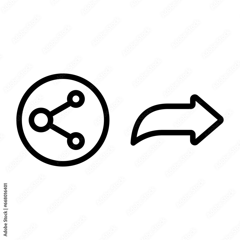 Share social media icon. share vector with line style isolated white background editable.
Share social media icon. share vector with line style isolated white background editable.
