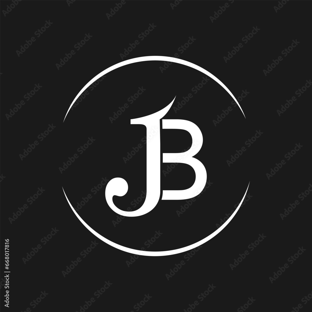 creative and unique JB letter logo for business company creative and unique JB letter logo for business company