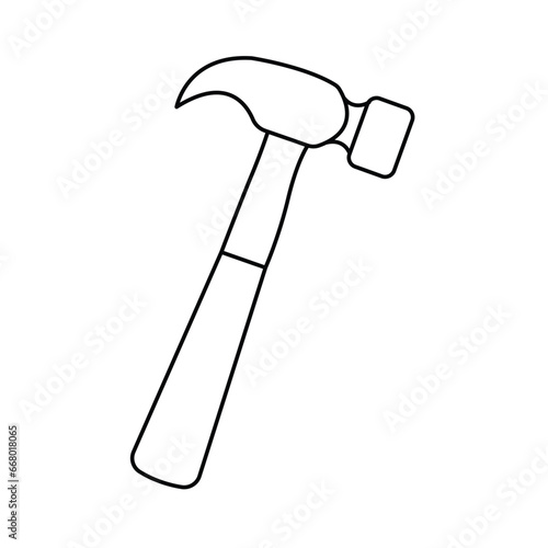 hammer isolated on white