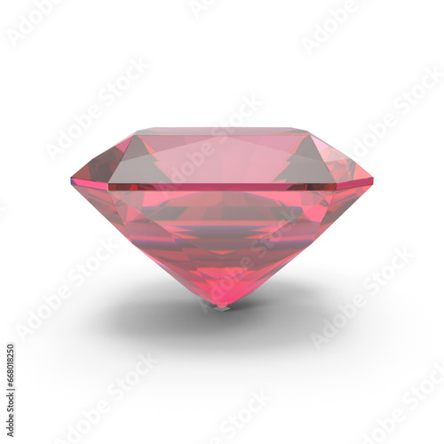 Radiant Cut Pink Topaz PNG