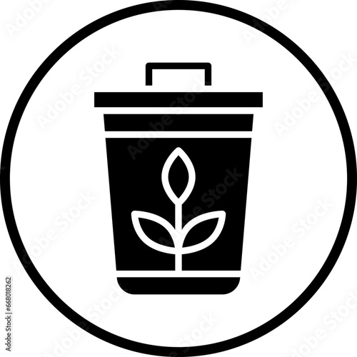 Plant Trash Icon Style