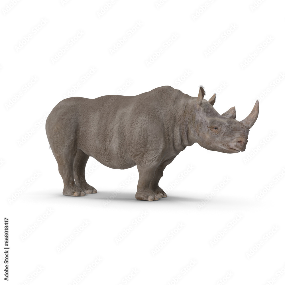 Rhinoceros PNG - obrazy, fototapety, plakaty 