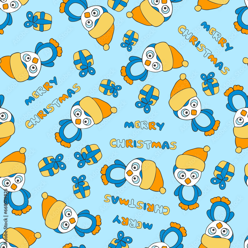 Christmas Doodle Background. Christmas, xmas and New Year Seamless Pattern for Party Decoration, Card, Wrapping Paper, Textile Design. Christmas Doodle Background. Christmas, xmas and New Year Seamless Pattern for Party Decoration, Card, Wrapping Paper, Textile Design.