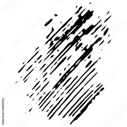 Grunge Hand Drawn Paint Stroke. Brush Scribble Vector Illustration. Vector Grunge Paint Brush. Vector Logo Design Template. Black Grunge Shapes.