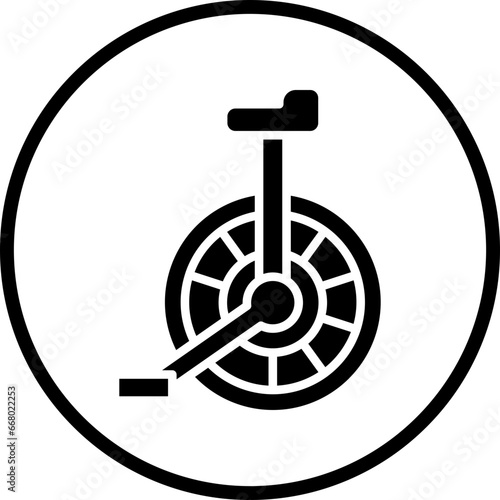 Unicycle Icon Style