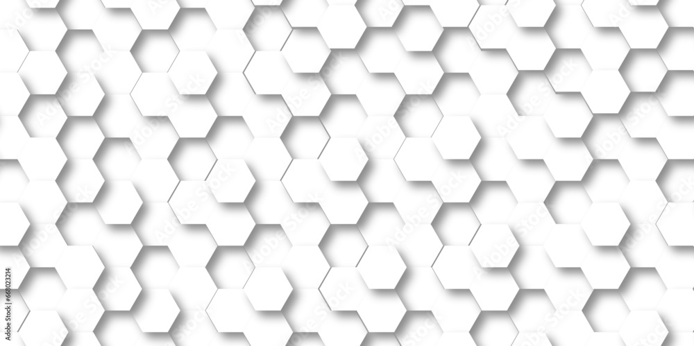 Seamless pattern with hexagons. Abstract background with hexagon and white Hexagonal Background. Luxury White Pattern. Vector Illustration. 3D Futuristic abstract honeycomb mosaic white background. Seamless pattern with hexagons. Abstract background with hexagon and white Hexagonal Background. Luxury White Pattern. Vector Illustration. 3D Futuristic abstract honeycomb mosaic white background.