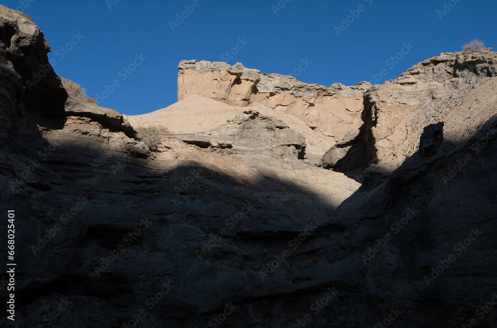 Obraz premium The Light and Dark Contrast of Yadan Landform