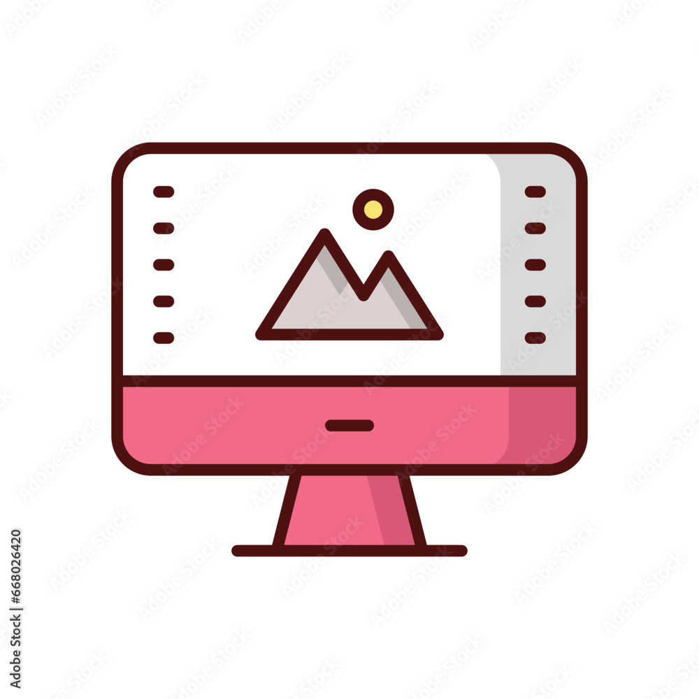 Design icon isolate white background vector stock illustration Design icon isolate white background vector stock illustration