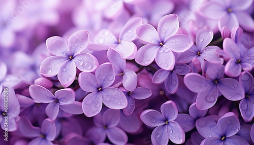 Macro image of spring lilac violet flowers © Nob