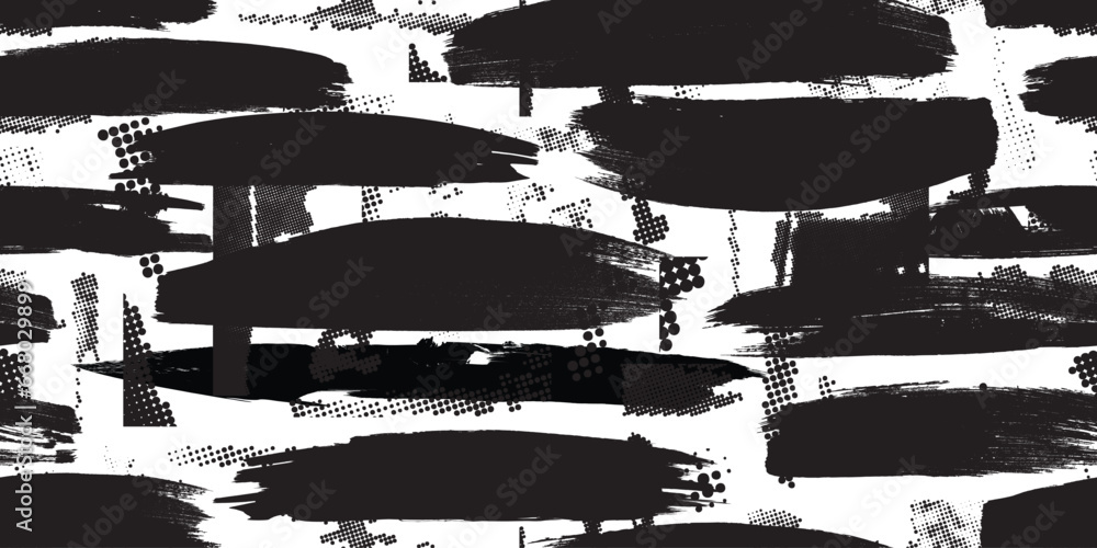 Glitch distorted grungy abstract forms . Brush strokes seamless pattern texture. Grange shapes .Grunge textured . Vector shapes with brush strokes .Screen print endless pattern texture Glitch distorted grungy abstract forms . Brush strokes seamless pattern texture. Grange shapes .Grunge textured . Vector shapes with brush strokes .Screen print endless pattern texture