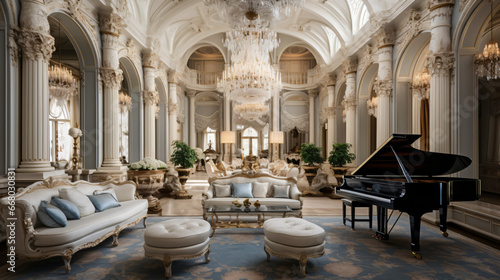 The opulent and lavish interior