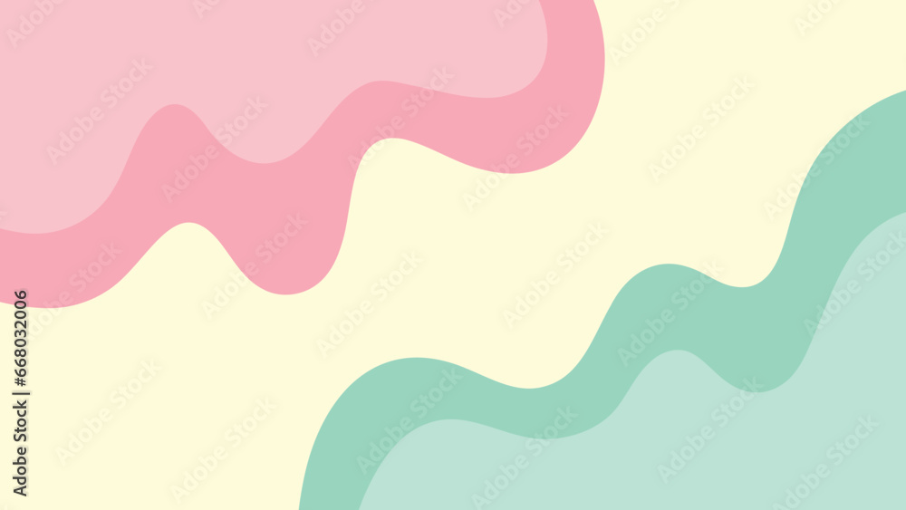 background pink green pastel color wallpaper template