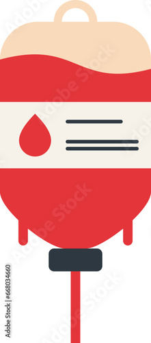 Blood infusion icon