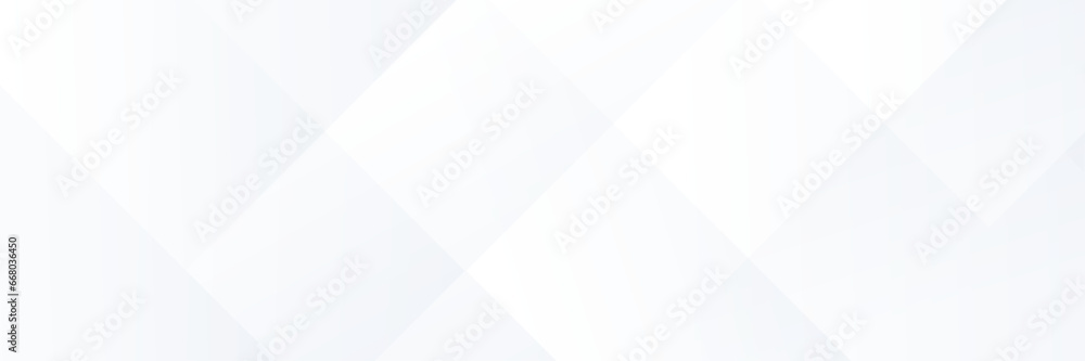 Abstract white Geometric banner design background.