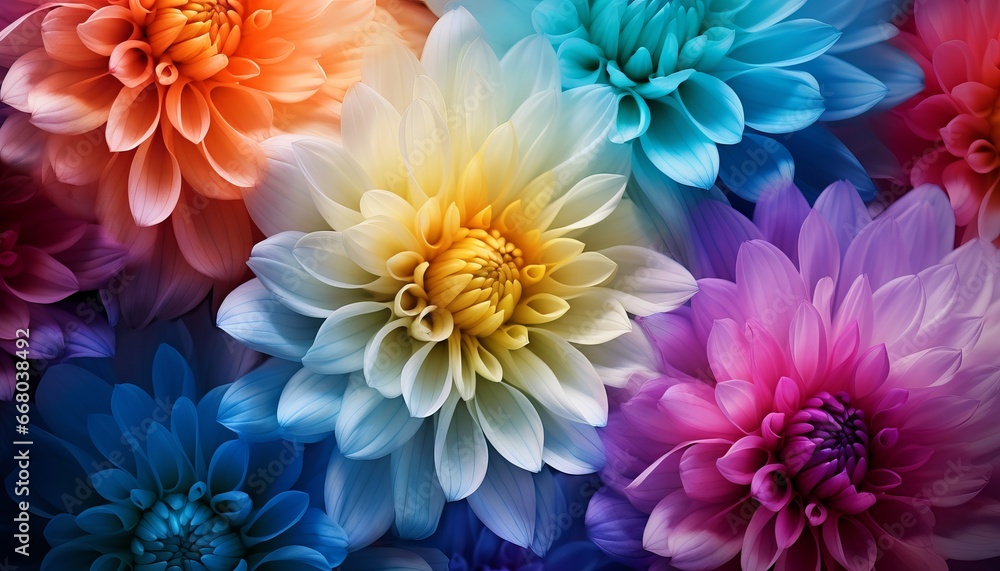 Colorful chrysanthemum flower macro shot Colorful chrysanthemum flower macro shot