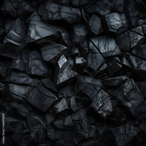 dark metal wallpaper with rock background. the art of abstract black texture. generative AI.