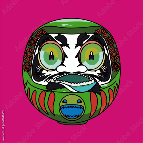 カラフルだるま（colorful Daruma）(ai)