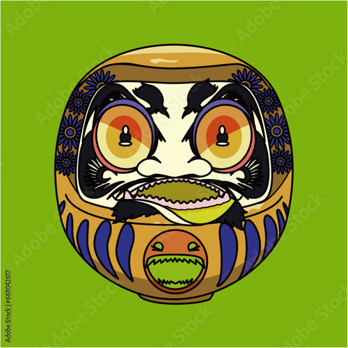 カラフルだるま（colorful Daruma）(ai)