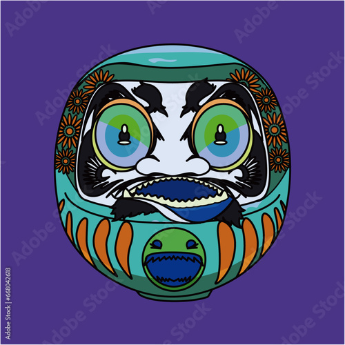 カラフルだるま（colorful Daruma）(ai)