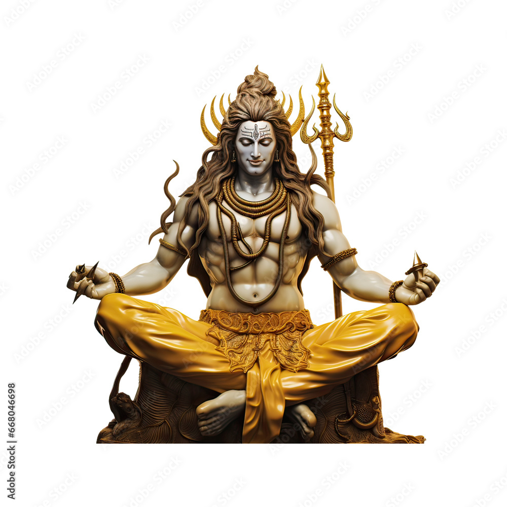 Obraz premium buddha statue isolated on white