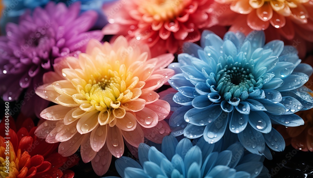 Colorful chrysanthemum flower macro shot Colorful chrysanthemum flower macro shot