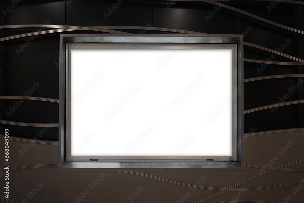 Fototapeta premium Subway Scenery and Advertising Mockup