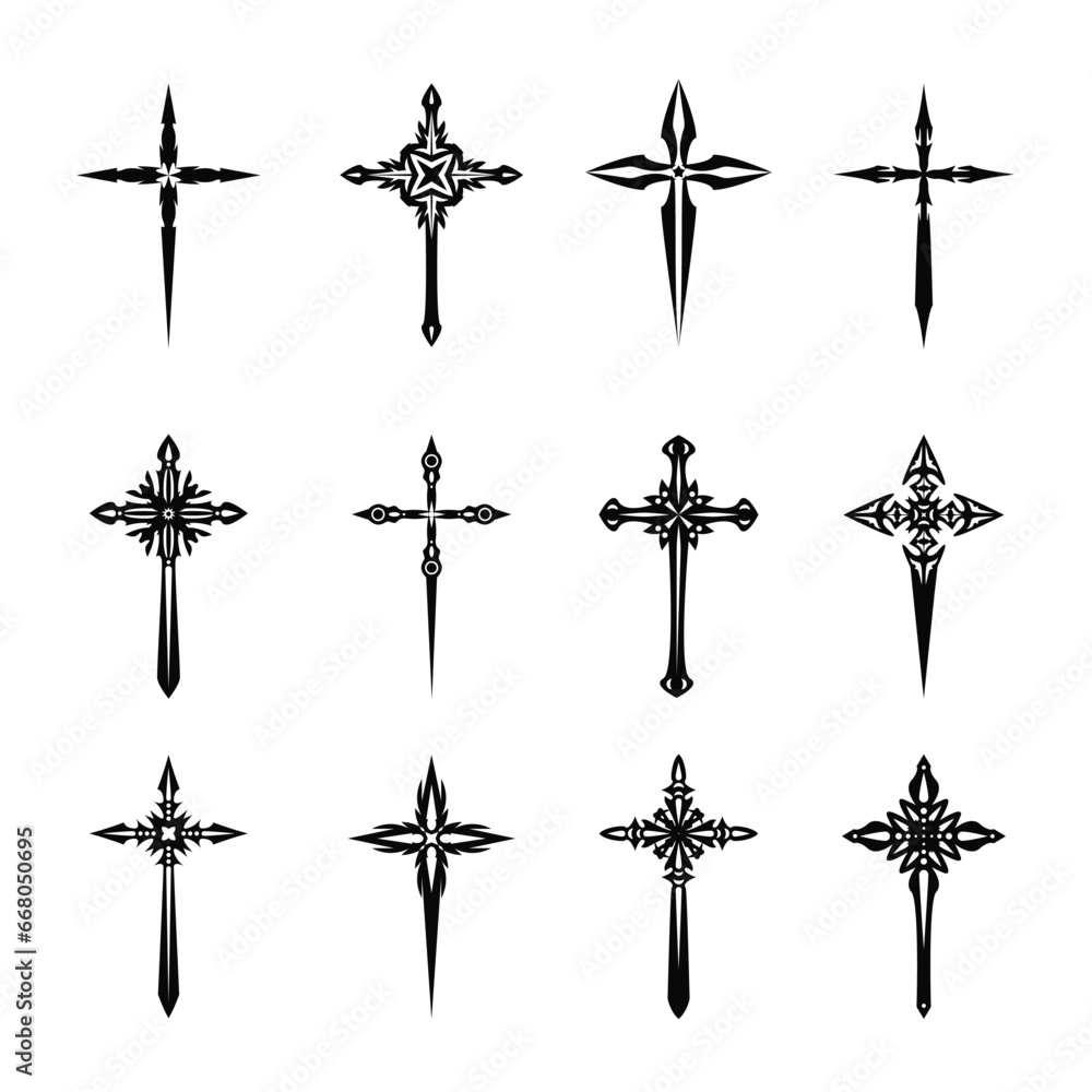 set of cross set of cross