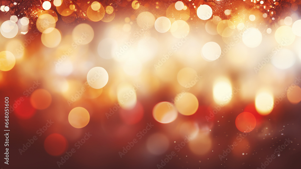 Festive blurred background with bokeh for a New Year's card or invitation. Festive blurred background with bokeh for a New Year's card or invitation.