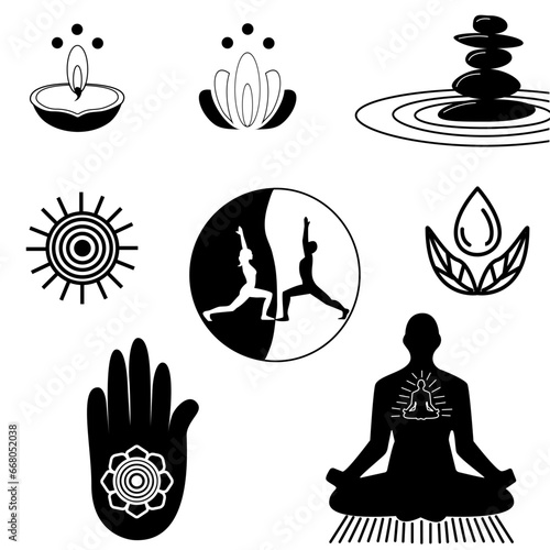 yoga, silhouette, fitness, sport, health, meditation, gymnastics, relax, pilates